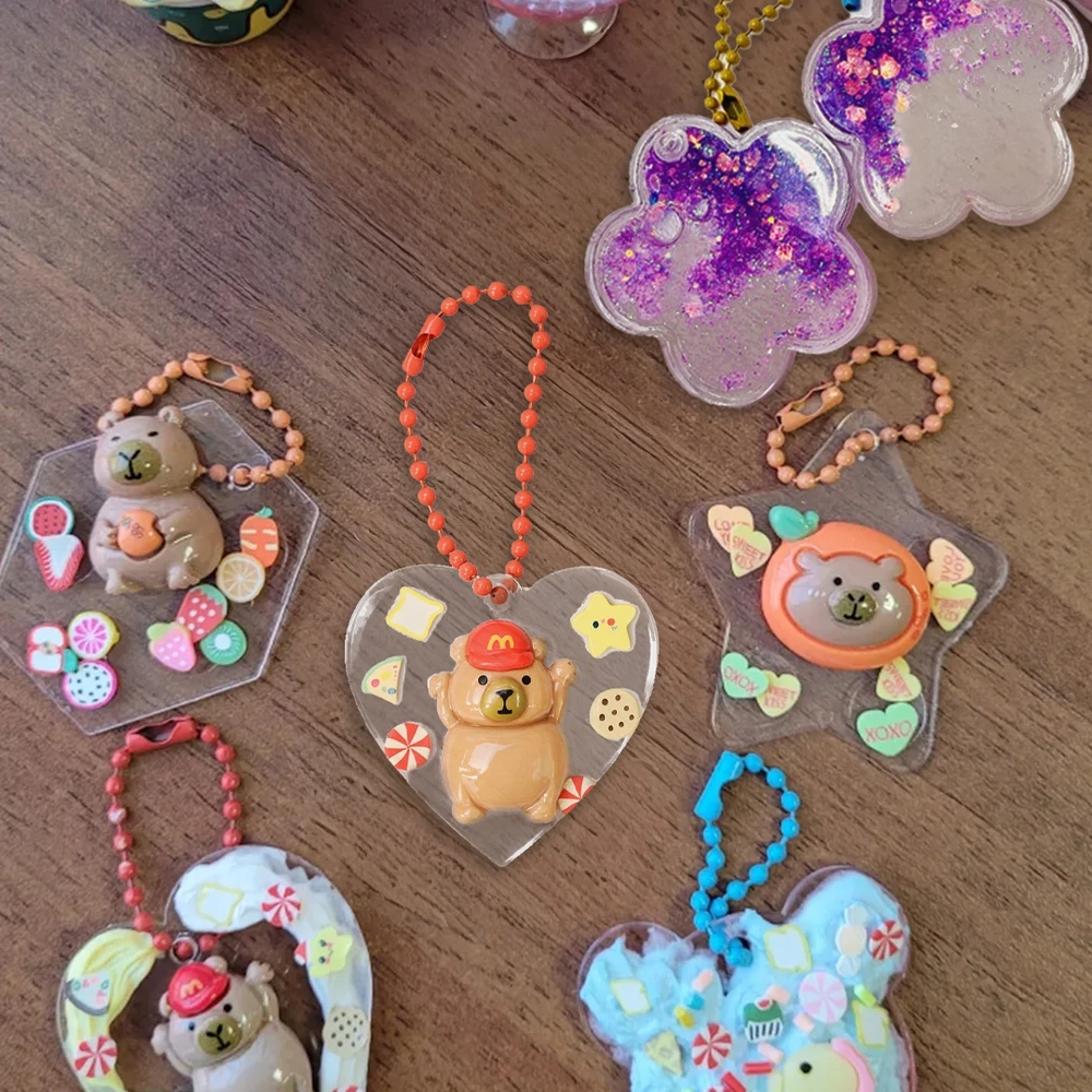 Bez Marki KŪRYBINIS RINKINYS, KURIAMAS „CAPYBARA JUWELRY DIY“ GAMYBOS DOVANAMS VAIKAMS