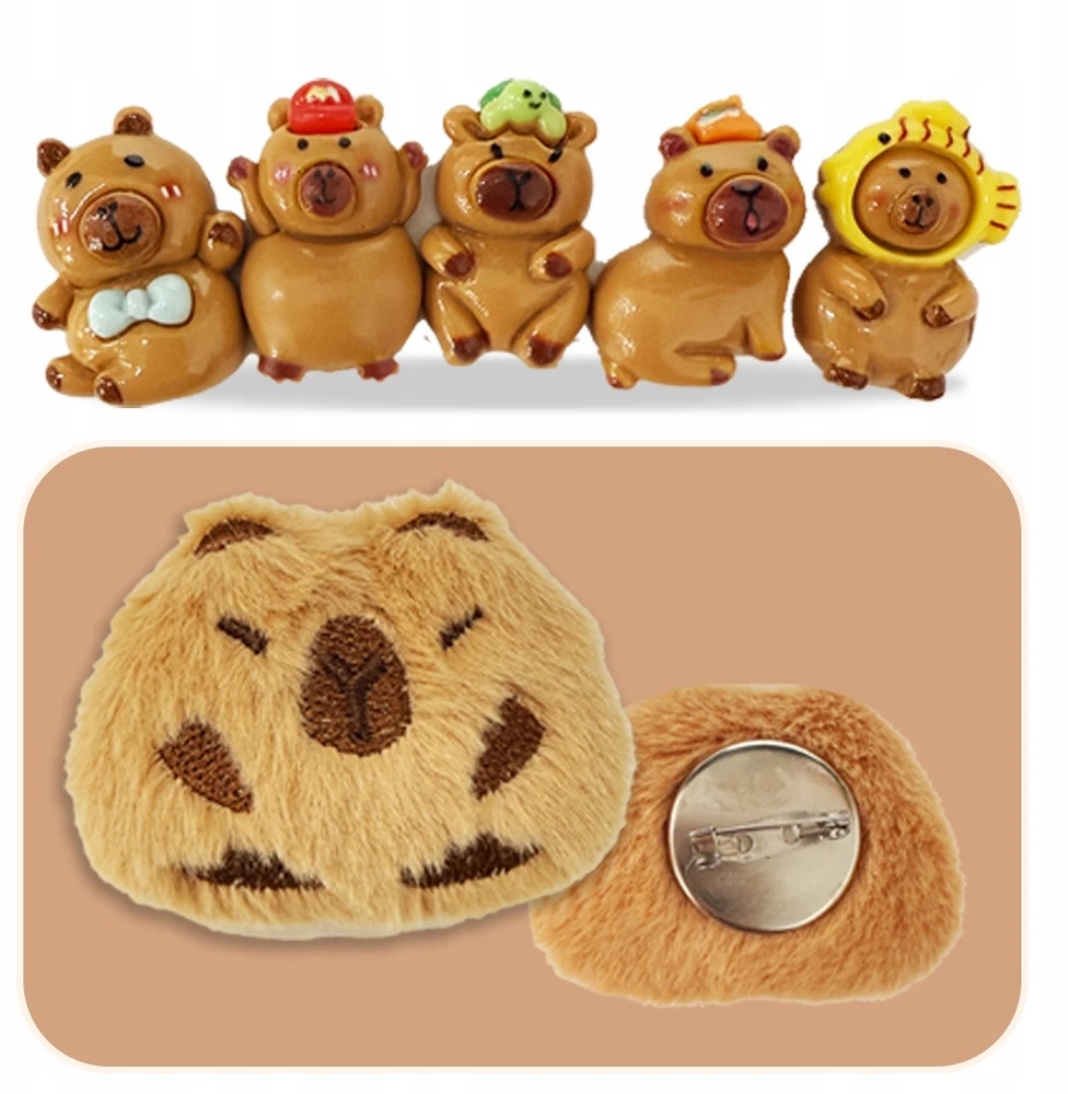 Bez Marki KŪRYBINIS RINKINYS, KURIAMAS „CAPYBARA JUWELRY DIY“ GAMYBOS DOVANAMS VAIKAMS