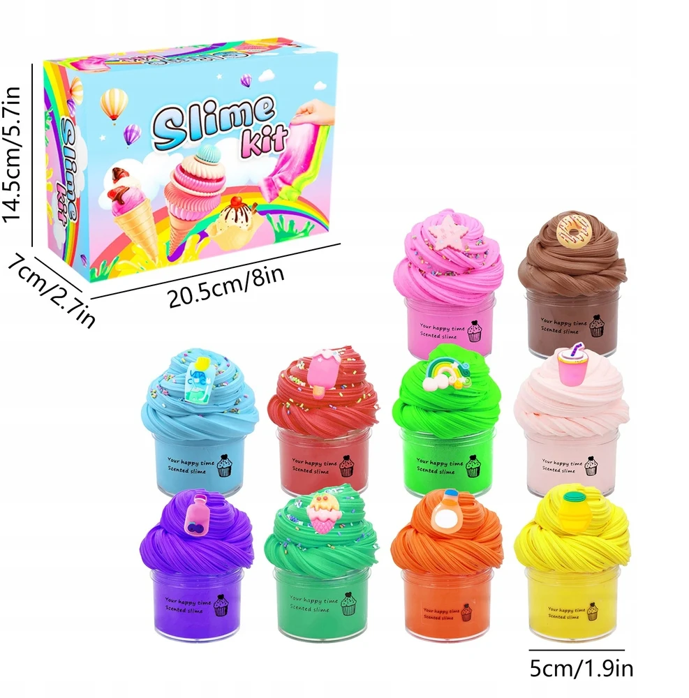 Bez Marki Kūrybinis "slime" rinkinys "pyragaičiai" vaikams su dekoracijomis