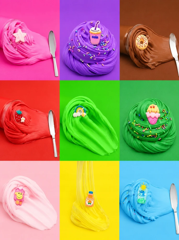 Bez Marki Kūrybinis "slime" rinkinys "pyragaičiai" vaikams su dekoracijomis