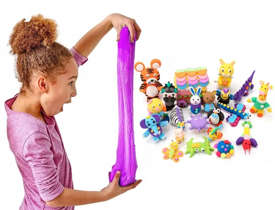 Bez Marki Kūrybos rinkinys PUTOMAS, PLASTIKOS PASTA, plastilinas, 12 SPALVŲ, dovana