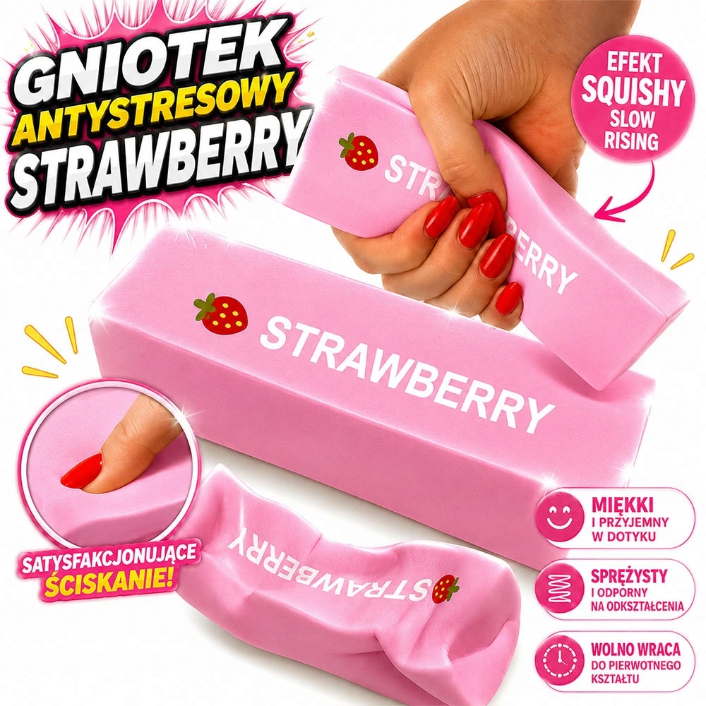 Bez Marki KVAPAS ANTISRESAS SMOOTH SVIESTAS BRAŠKĖS SQUISHY SENSORY 13 CM