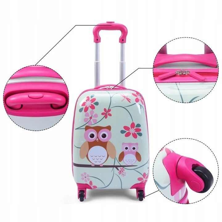 Bez Marki Marko Rinkinys Traveller Owls rožinė