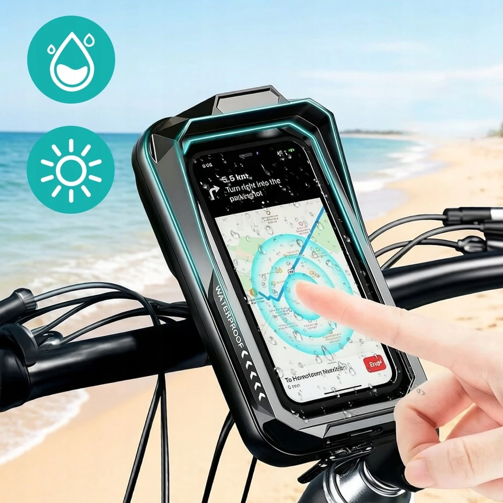 Bez Marki Laikiklis Motocyklowy Wodoodporny Rowerowy Krepšys na telefon do 7" IP66
