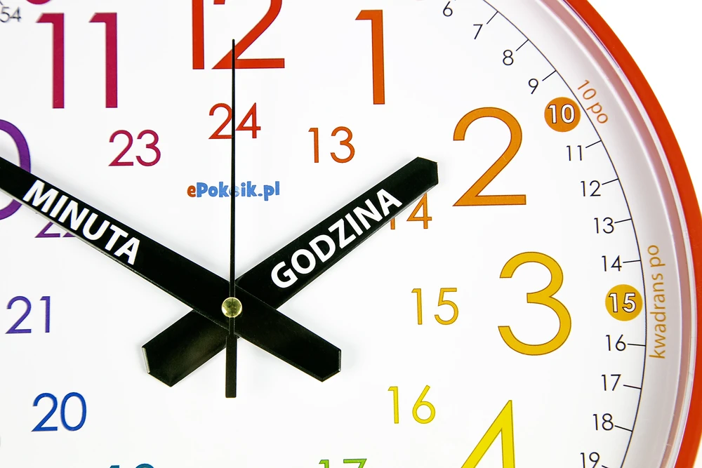 Bez Marki Laikrodis edukacyjny vaikams do nauki godzin Nauczyciel czasu 28 cm G12