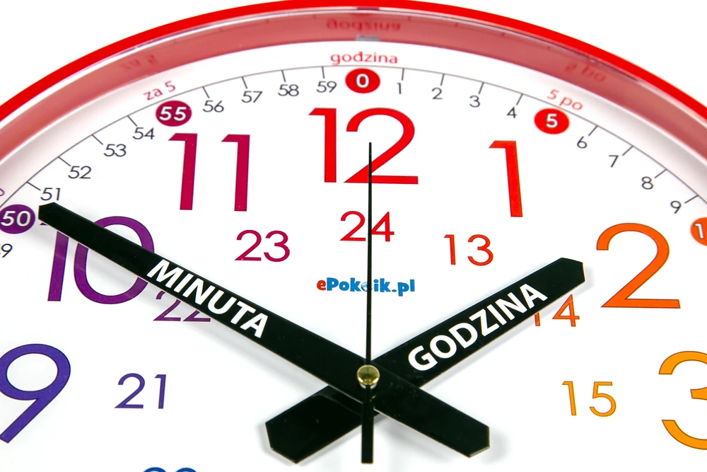 Bez Marki Laikrodis edukacyjny vaikams do nauki godzin Nauczyciel czasu 28 cm G12