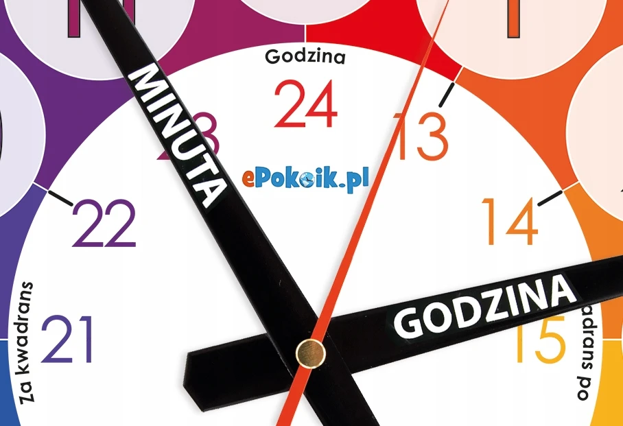 Bez Marki Laikrodis edukacyjny vaikams do nauki godzin Nauczyciel czasu 28 cm G12