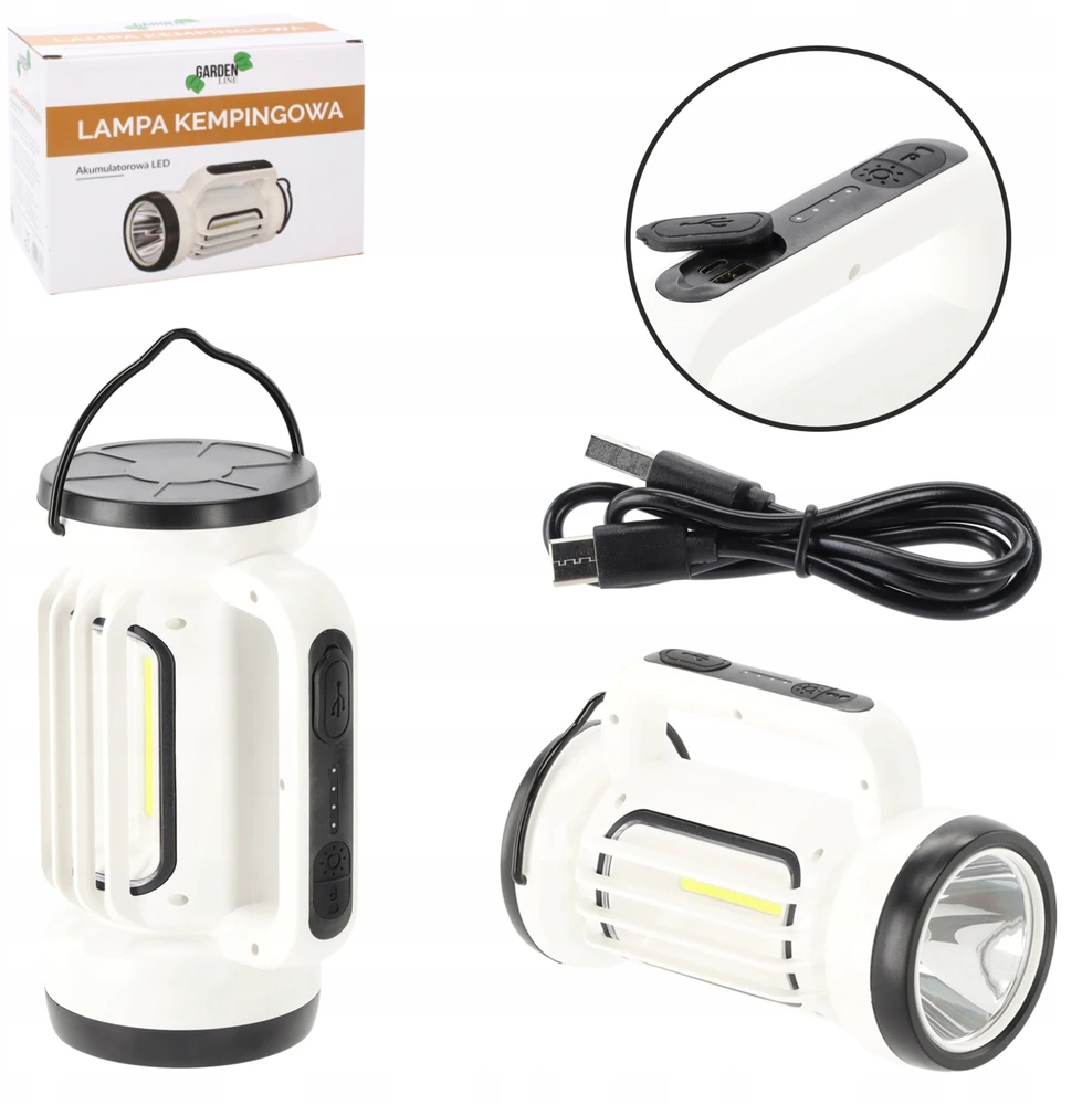 Bez Marki LAMPA KEMPINGOWA AKUMULATOROWA LED