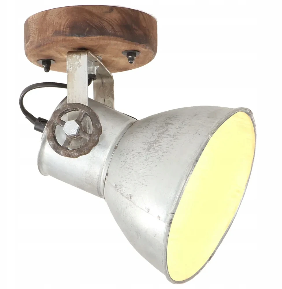 Bez Marki Lampa kinkietowa 2 vnt. 17cm, styl vintage, sidabrinė ir-ruda