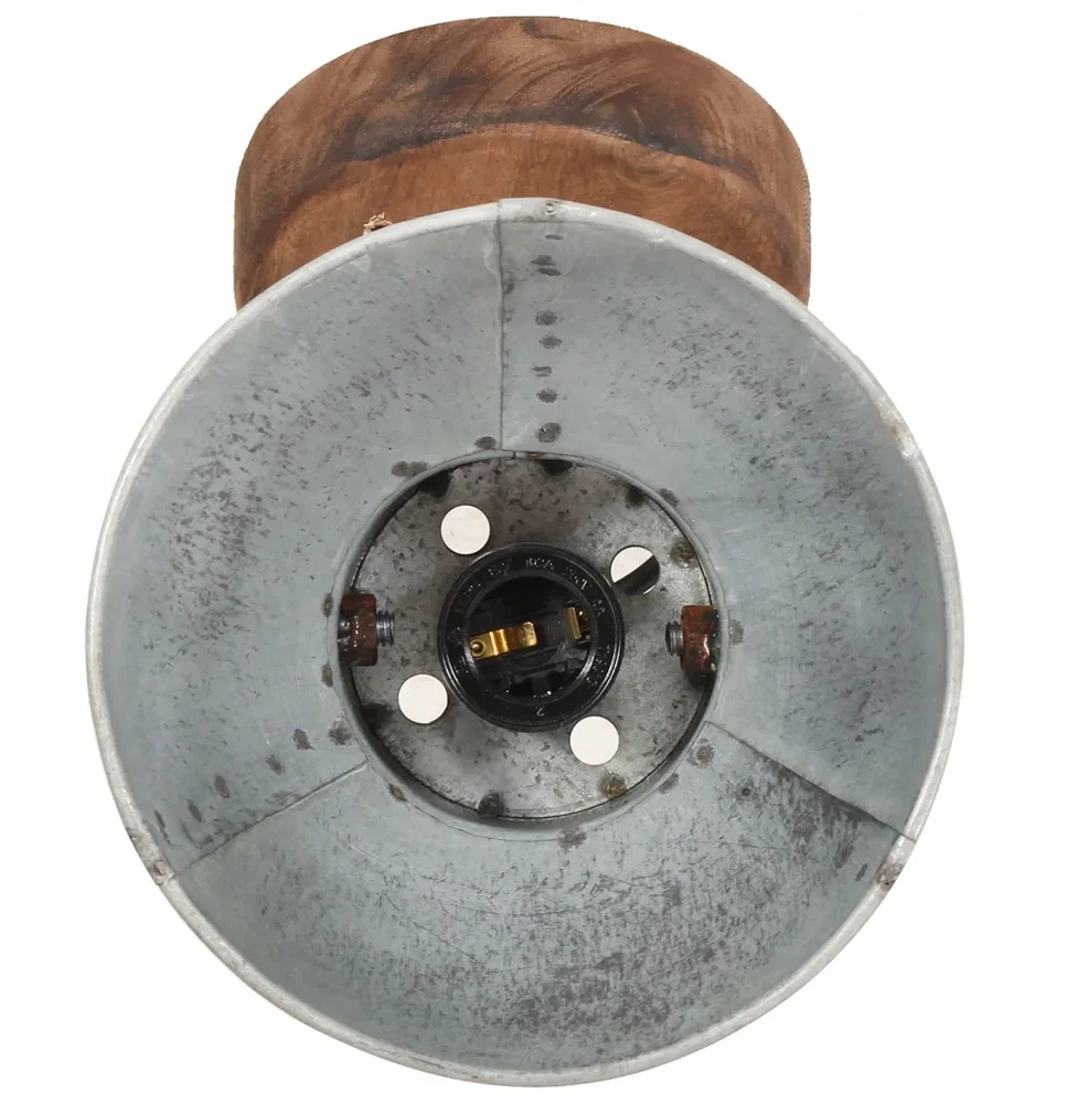 Bez Marki Lampa kinkietowa 2 vnt. 17cm, styl vintage, sidabrinė ir-ruda