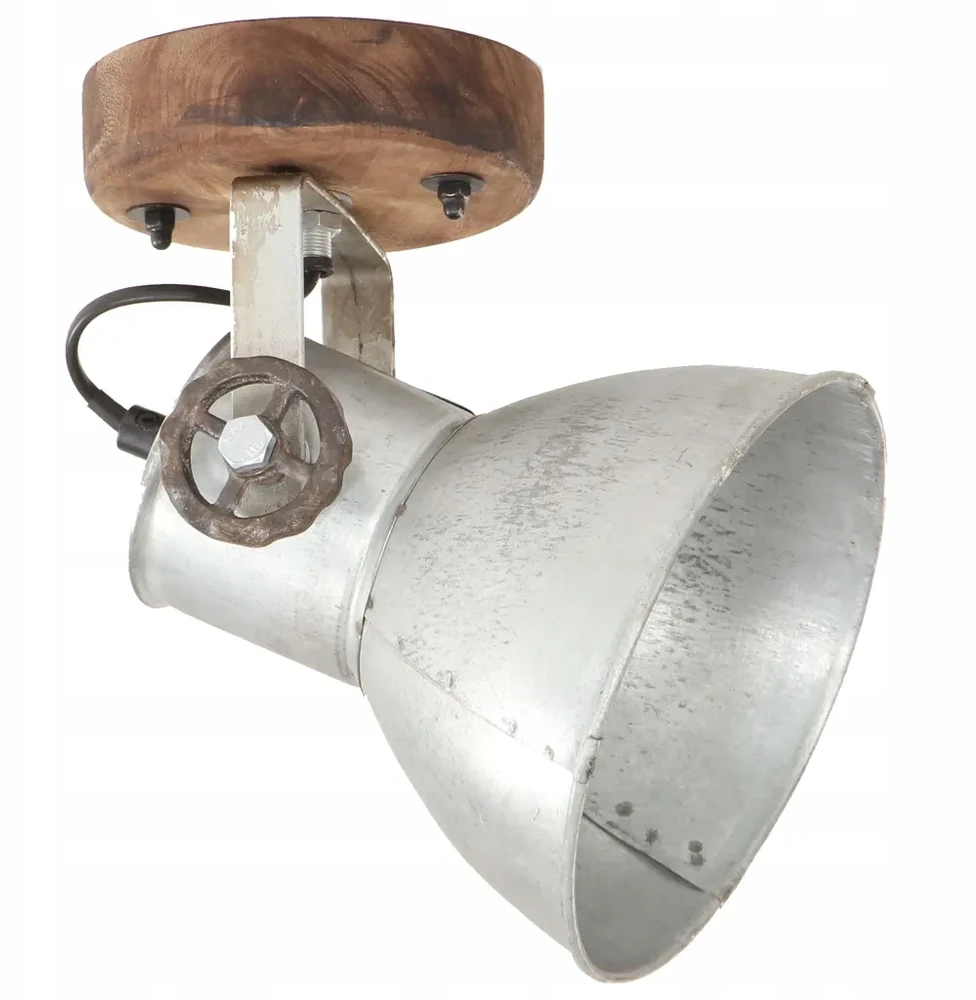 Bez Marki Lampa kinkietowa 2 vnt. 17cm, styl vintage, sidabrinė ir-ruda