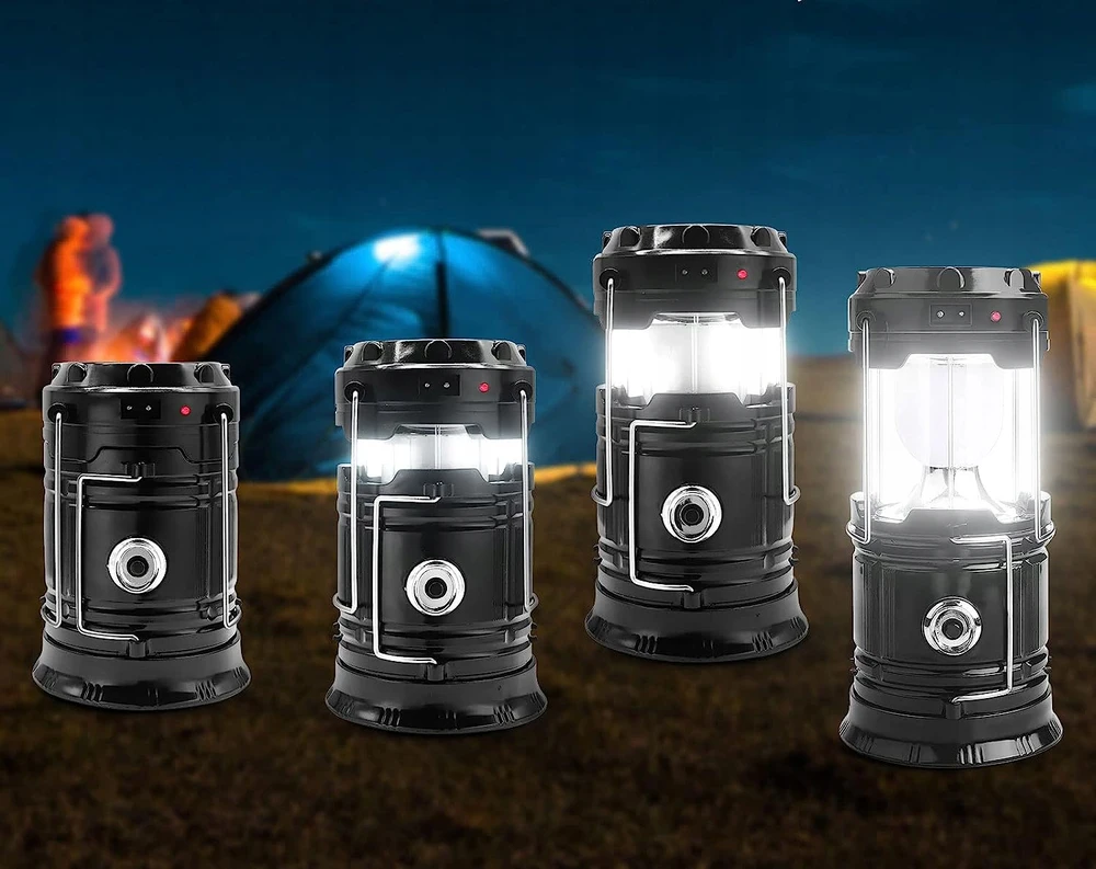Bez Marki LAMPA LAMPKA TURYSTYCZNA akumuliatorius KEMPINGOWA SOLAR LED SKŁADANA POWERBANK