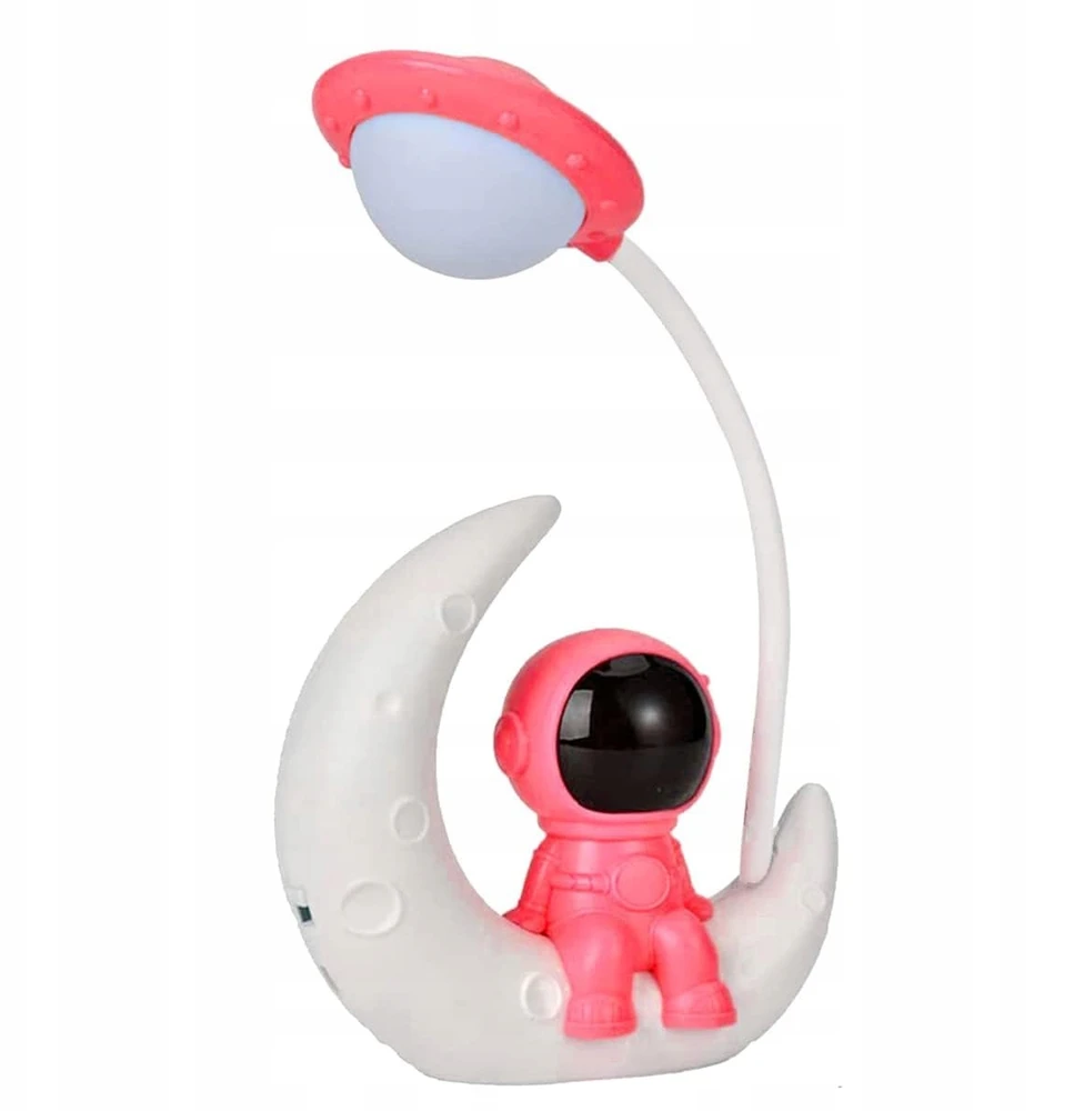 Bez Marki LAMPA NOCNA BIURKOWA POKOJOWA ASTRONAUTA DLA DZIECI LAMPA LED USB