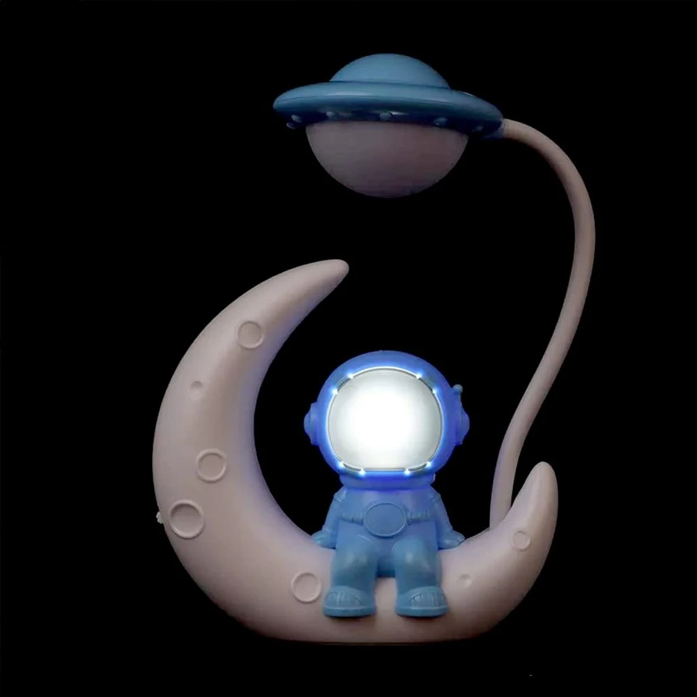 Bez Marki LAMPA NOCNA BIURKOWA POKOJOWA ASTRONAUTA DLA DZIECI LAMPA LED USB