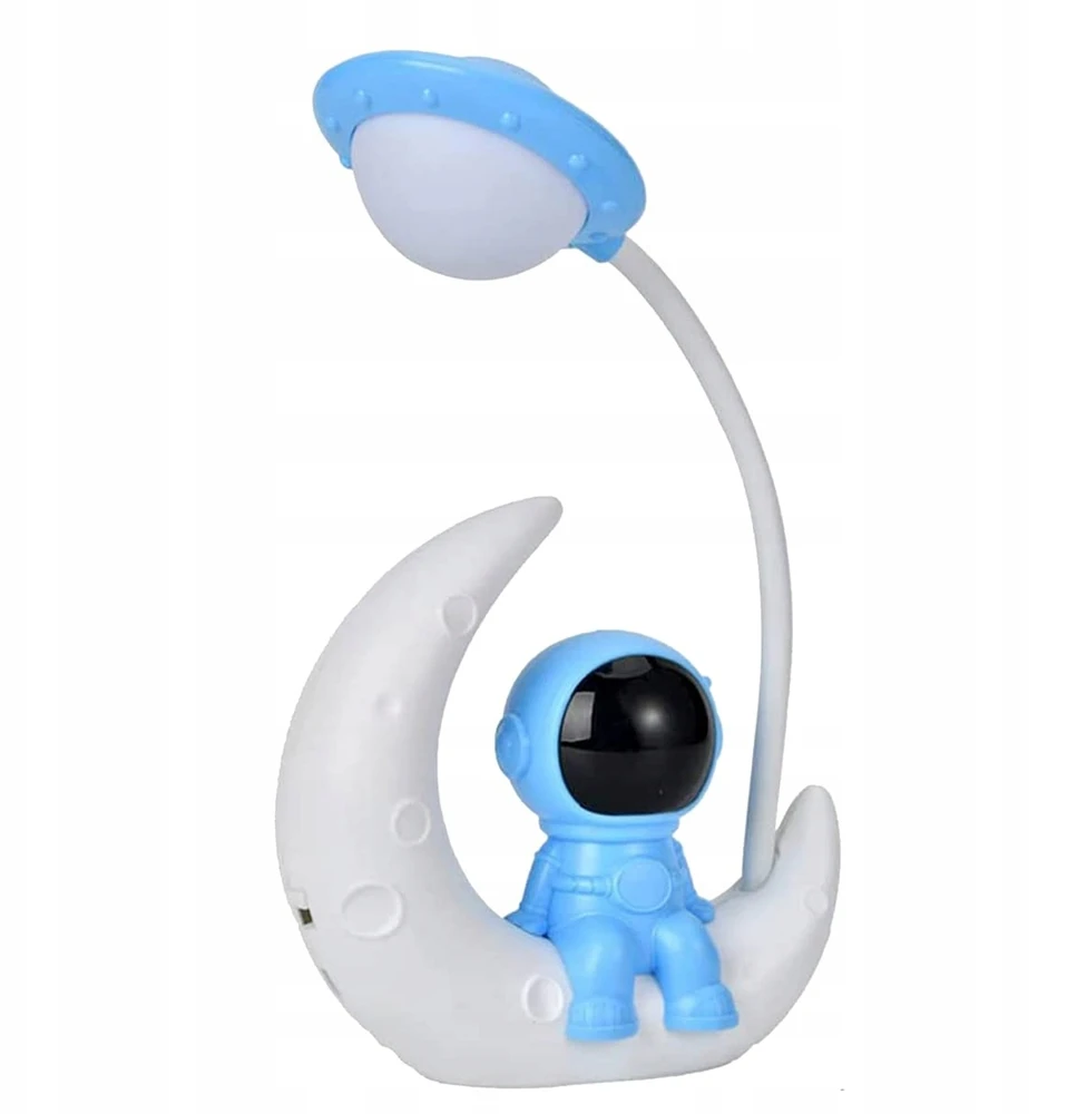 Bez Marki LAMPA NOCNA BIURKOWA POKOJOWA ASTRONAUTA DLA DZIECI LAMPA LED USB
