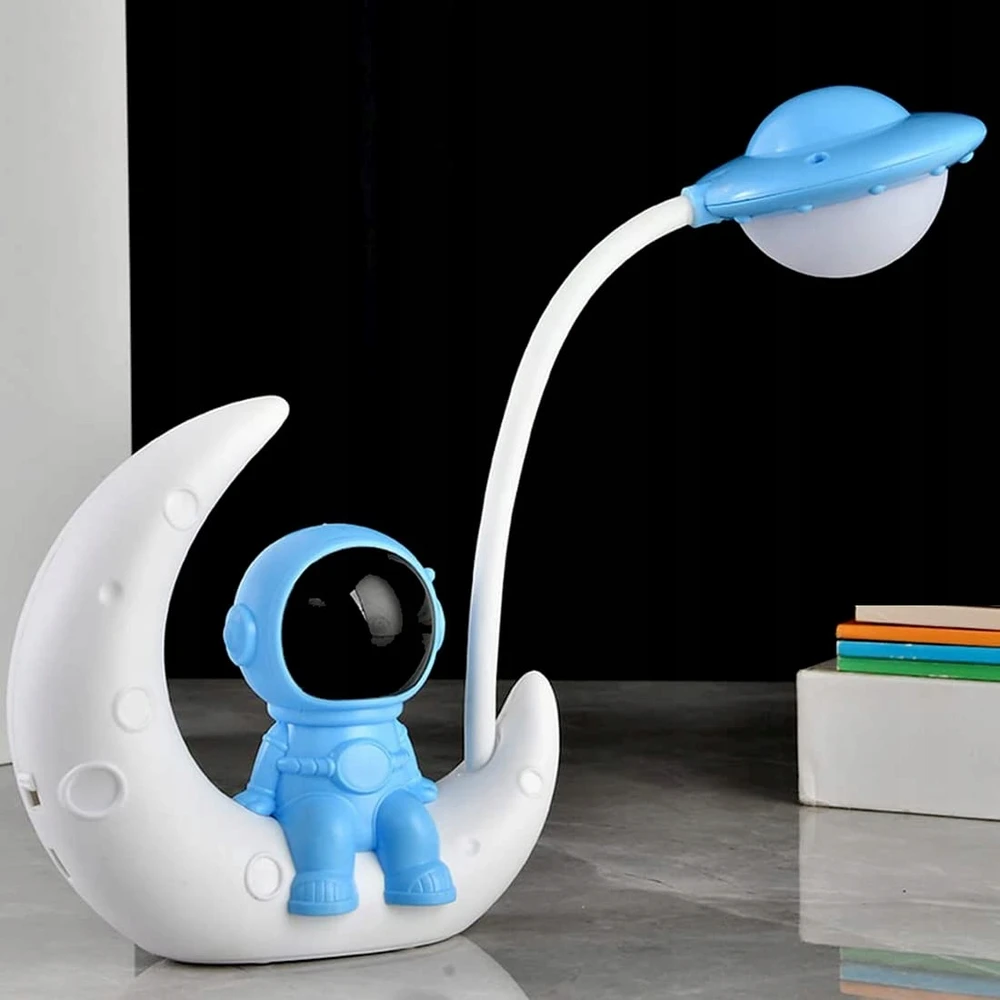 Bez Marki LAMPA NOCNA BIURKOWA POKOJOWA ASTRONAUTA DLA DZIECI LAMPA LED USB