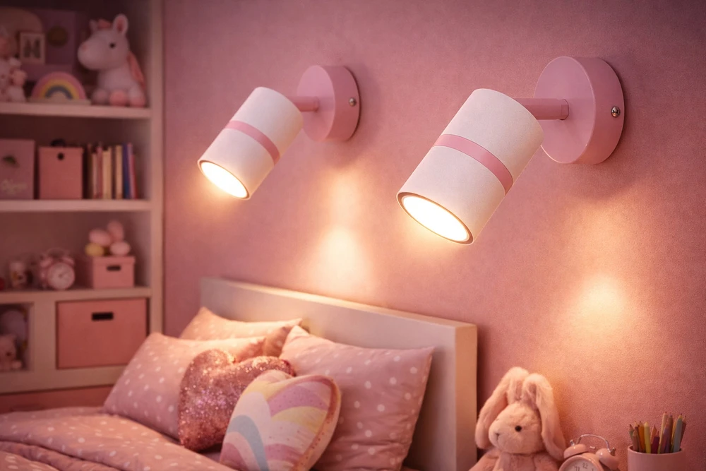 Bez Marki LAMPA ŚCIENNA KINKIET CELIA RÓŻOWA KIDS NOWOCZESNA LED DZIECKO POKÓJ GU10