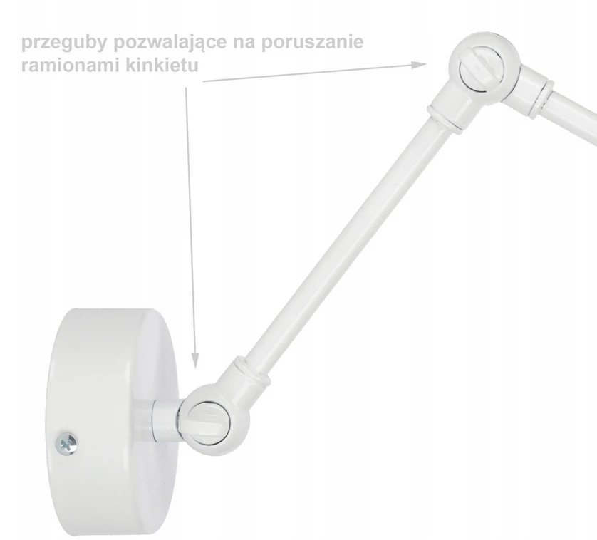 Bez Marki Lampa ścienna kinkiet ścienny do pokoju dziecięcego BUDOWA balta abażur