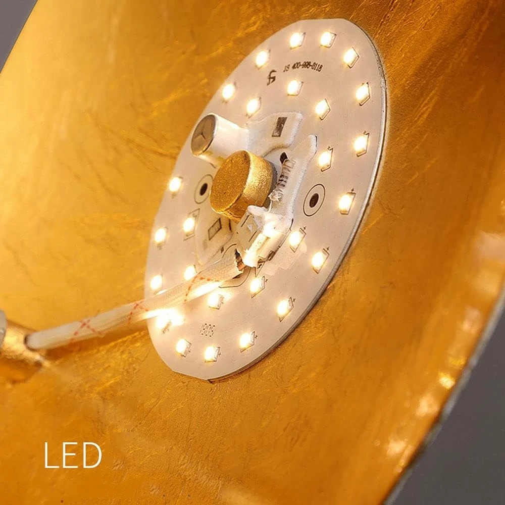 Sieninis šviestuvas Bez Marki LAMPA ŚCIENNA LED KSIĘŻYC ZŁOTO MIEDŹ OBRACALNA o 360° LED 25cm KREATYWNA