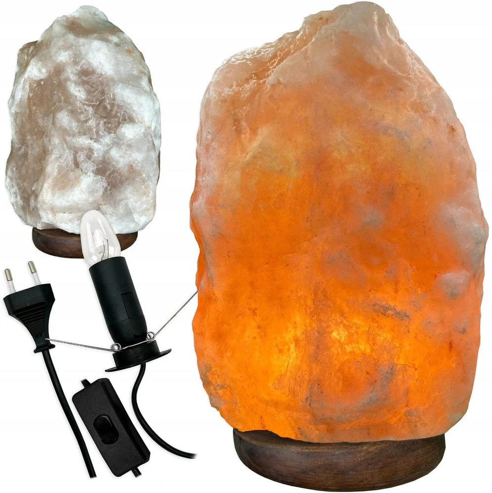 Bez Marki LAMPA SOLNA Himalajska XXL 13-15KG JONIZATOR Lampka Naturalna bryła SOLI