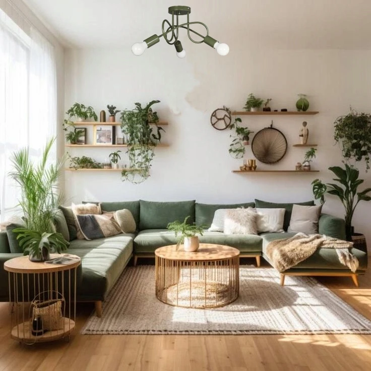 Pakabinamas šviestuvas Bez Marki Lampa sufitowa EDISON khaki wisząca żyrandol lampy sufitowe do salonu loft