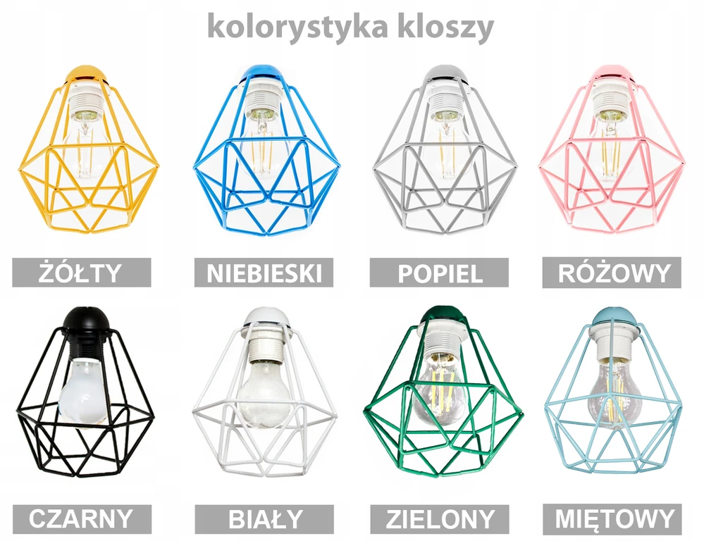 Bez Marki LAMPA SUFITOWA KINKIET DIAMOND COLOR 3 ŻYRANDOL DLA DZIECI DO POKOJU LED