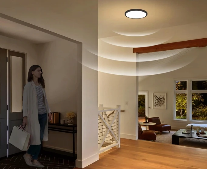 Lubinis šviestuvas Bez Marki Lampa Sufitowa LED 28W su Radarem i Czujnikiem Zmierzchu 3000K/4000K/6000K