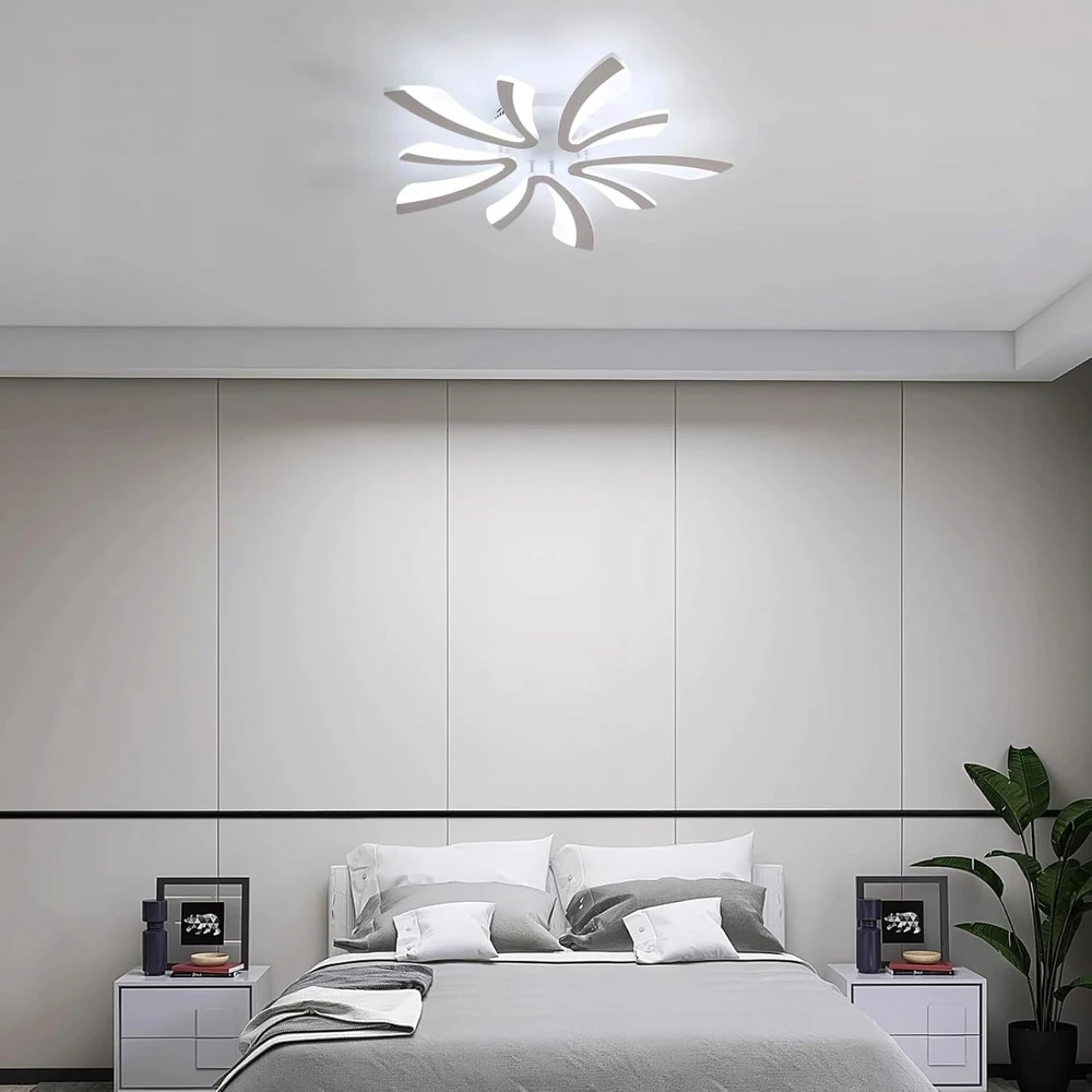 Bez Marki Lampa sufitowa LED do salonu sypialni 70cm 50W 65000K światło zimne balta