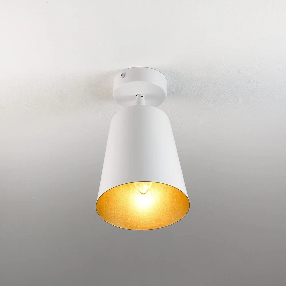Lubinis šviestuvas Bez Marki Lampa Sufitowa Reflektor Sufitowy Vintage Baltas
