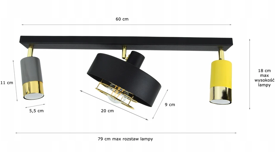 Bez Marki Lampa sufitowa spot reflektor Tuby młodzieżowa Loft metal kolory GU10 LED