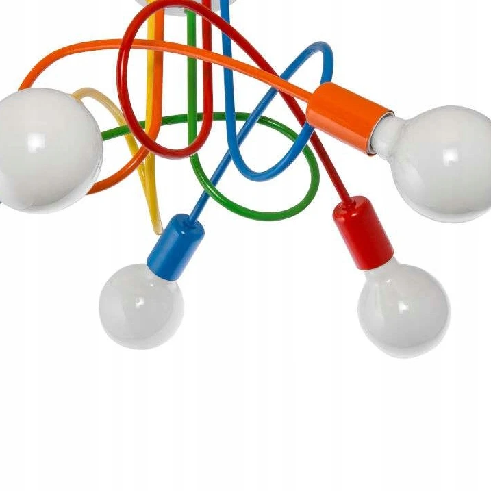 Bez Marki LAMPA sufitowa VEN W-LOOP/5 MIX metalo sp. OPRAWA plafon pręty sticks spirala