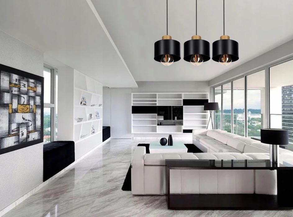 Bez Marki LAMPA SUFITOWA WISZĄCA LOFT 3 GOLD - można LED