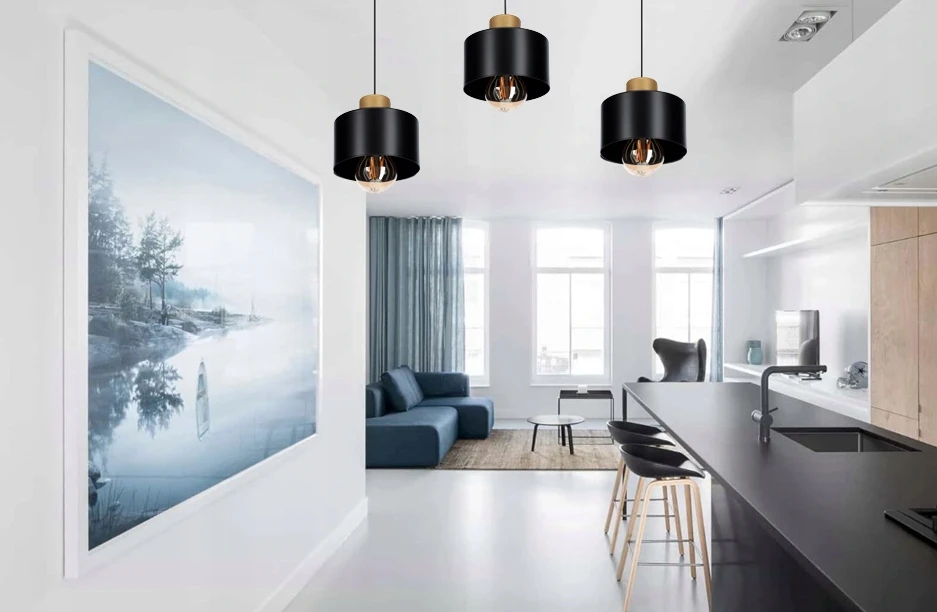 Bez Marki LAMPA SUFITOWA WISZĄCA LOFT 3 GOLD - można LED