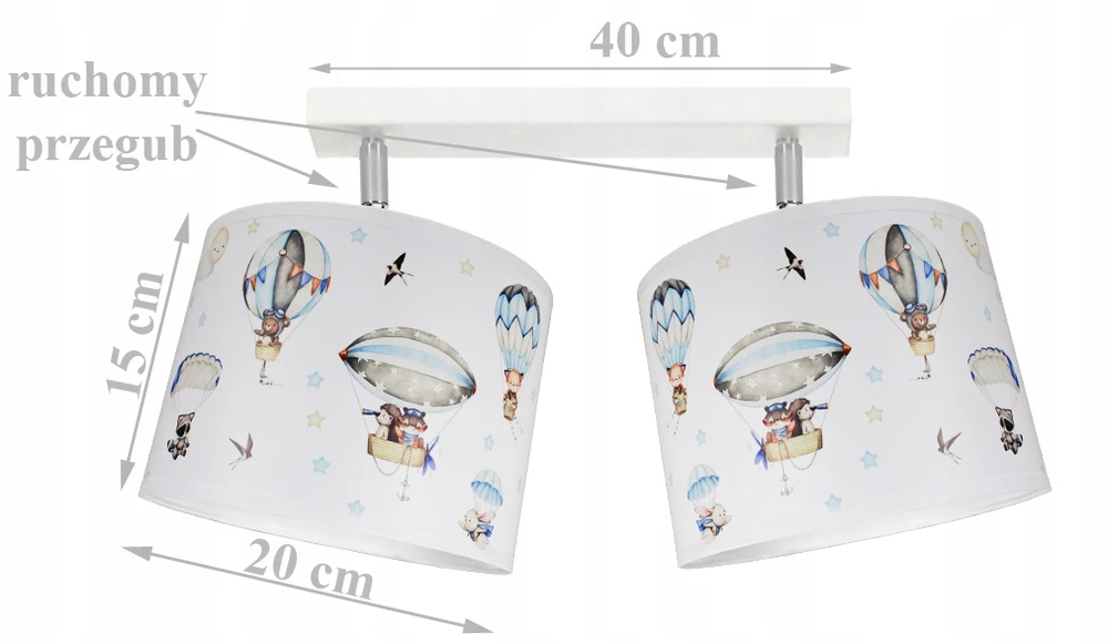 Bez Marki Lampa sufitowa wisząca żyrandol BALONY 2 lampy sufitowe do pokoju dziecka