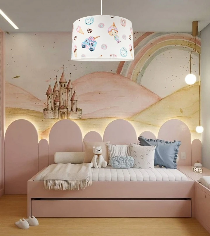 Bez Marki LAMPA SUFITOWA WISZĄCA ŻYRANDOL CANDY 3 LED LAMPY ŻYRANDOLE DO POKOJU