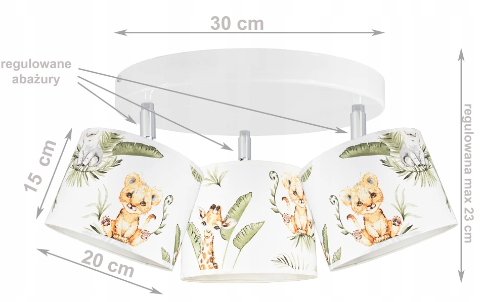 Bez Marki LAMPA SUFITOWA WISZĄCA ŻYRANDOL BOHO 3 JUNGLE LED LAMPY ŻYRANDOLE DO POKOJU