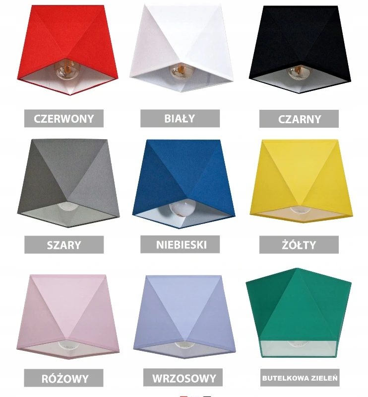 Bez Marki Lampa sufitowa wisząca żyrandol DIAMENCIK 2 lampy sufitowe do pokoju abażur
