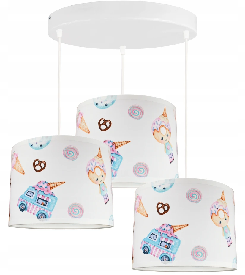 Bez Marki Lampa sufitowa wisząca żyrandol CANDY lampy do pokoju dziecka abażur led
