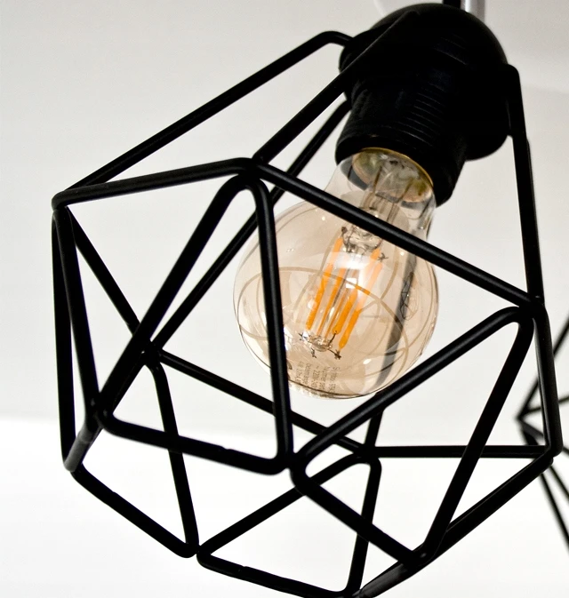 Bez Marki Lampa sufitowa wisząca żyrandol MUNDIAL DIAMOND można LED loft lampy juoda