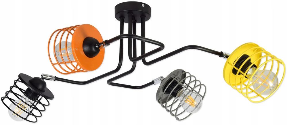 Bez Marki Lampa sufitowa żyrandol plafon vaikams kolory Loft regulowana metalo sp.