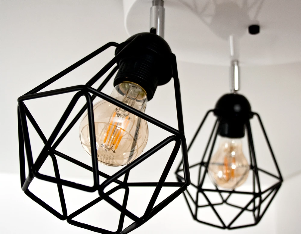 Bez Marki Lampa wisząca / sufitowa DIAMOND 3 Baltas można LED