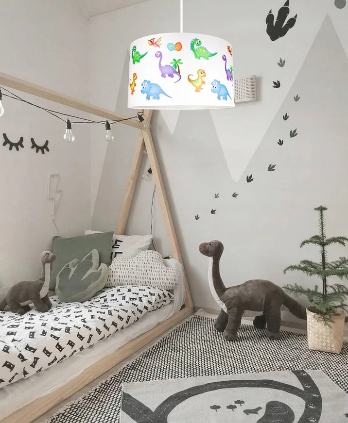 Bez Marki LAMPA WISZĄCA SUFITOWA PAJĄK ABAŻUR DINO 2 ŻYRADNOL DO POKOJU DZIECIĘCEGO