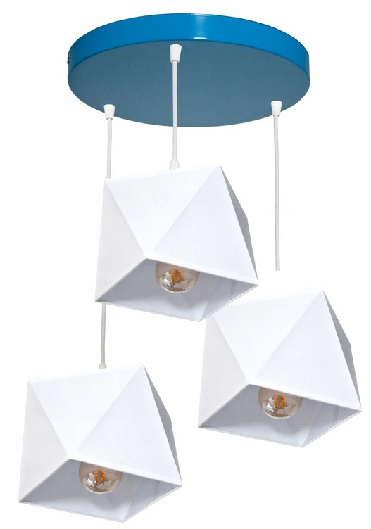 Bez Marki Lampa wisząca sufitowa żyrandol do pokoju dziecięcego ABAŻUR 3 lampy loft