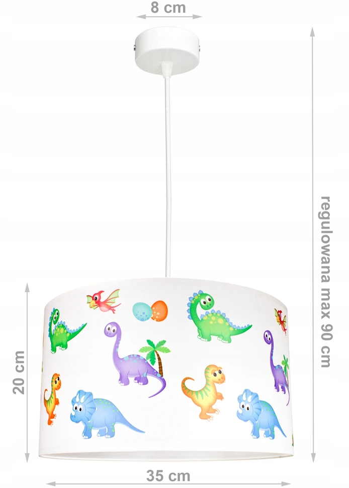 Bez Marki Lampa wisząca sufitowa żyrandol DINO do pokoju dziecięcego loft lampy led