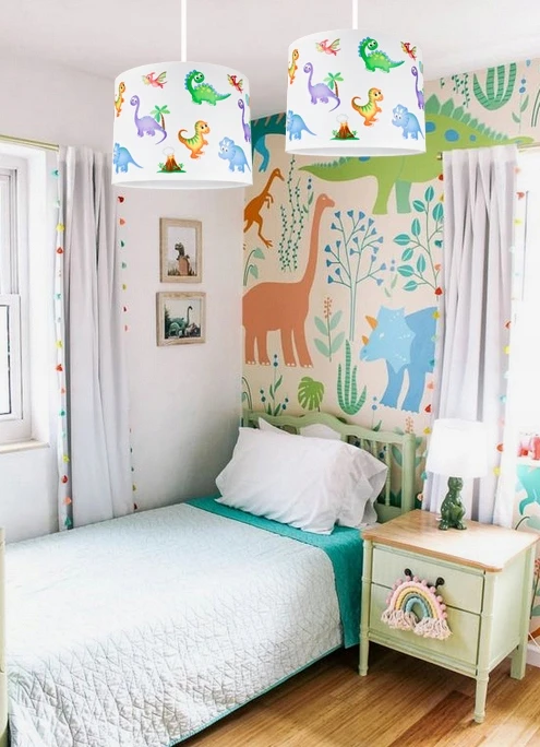 Bez Marki Lampa wisząca sufitowa żyrandol DINO do pokoju dziecięcego loft lampy led