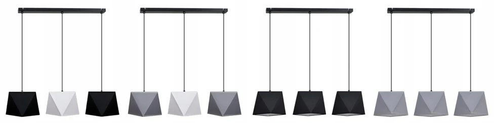 Bez Marki Lampa wisząca sufitowa żyrandol ABAŻUR 3 lampy do salonu nad stół żyrandole