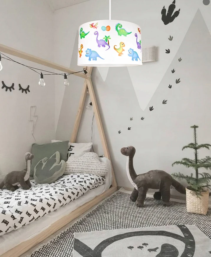 Bez Marki Lampa wisząca sufitowa żyrandol DINO do pokoju dziecięcego loft lampy led