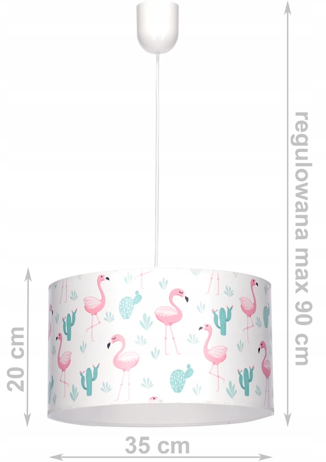 Bez Marki Lampa wisząca sufitowa żyrandol abażur FLAMINGI lampy sufitowe do pokoju