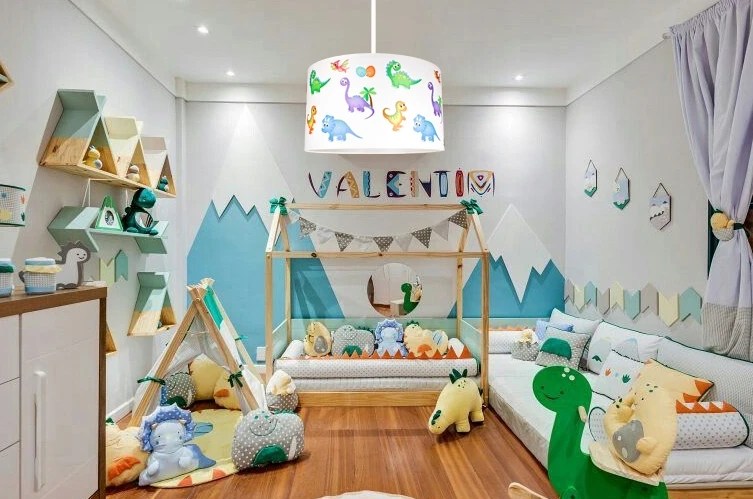Bez Marki Lampa wisząca sufitowa żyrandol DINO do pokoju dziecięcego loft lampy led