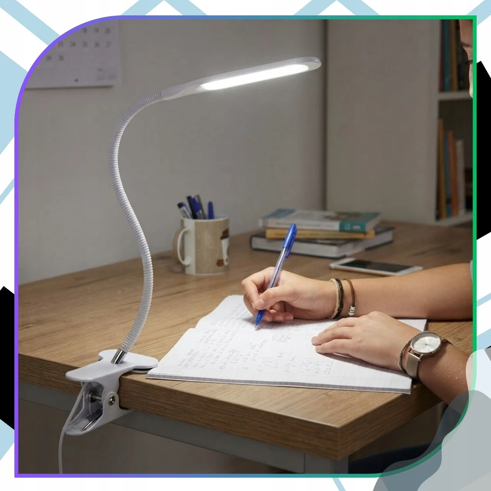 Bez Marki Lampka Biurkowa LED Szkolna Na Biurko USB Dla Dzieci Do Czytania Regulowana